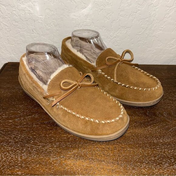 MySlippers Faux Fur Slip On Moccasin Slipper Shoes - Picture 1 of 6